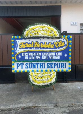Papan Bunga Duka di Jati Hilir