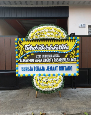 Papan Bunga Duka di Jati Hilir